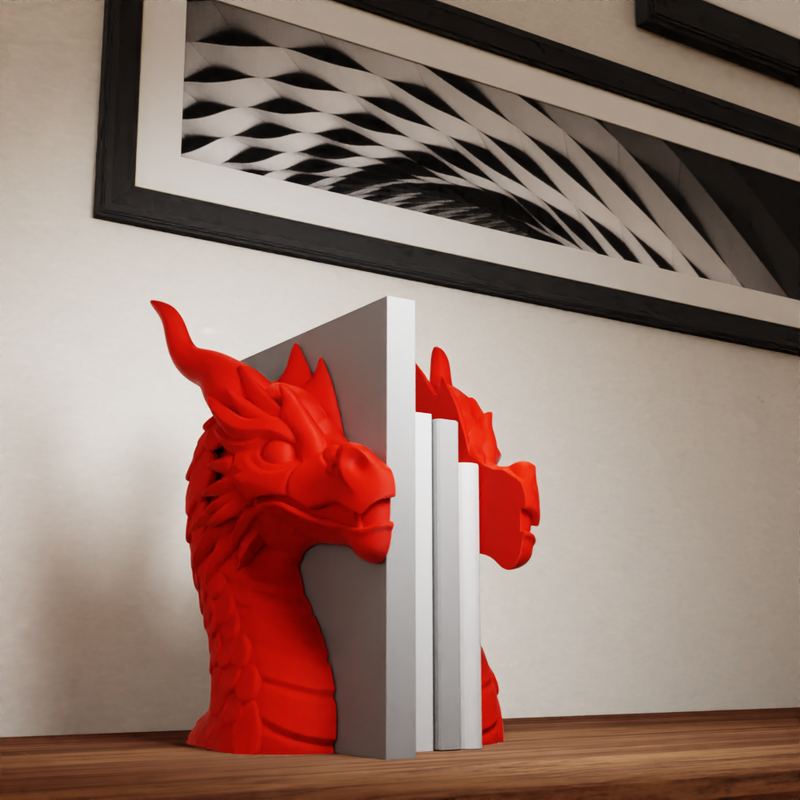 Dragon Book Holder – A Mythical Guardian for Your Books